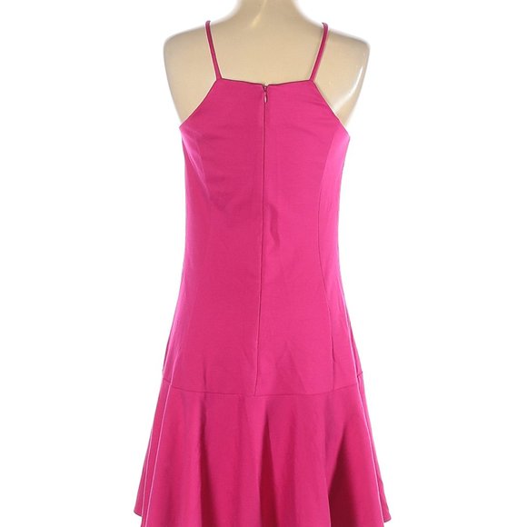 Amanda Uprichard Hot Pink Fit & Flare Dress - Picture 5 of 9